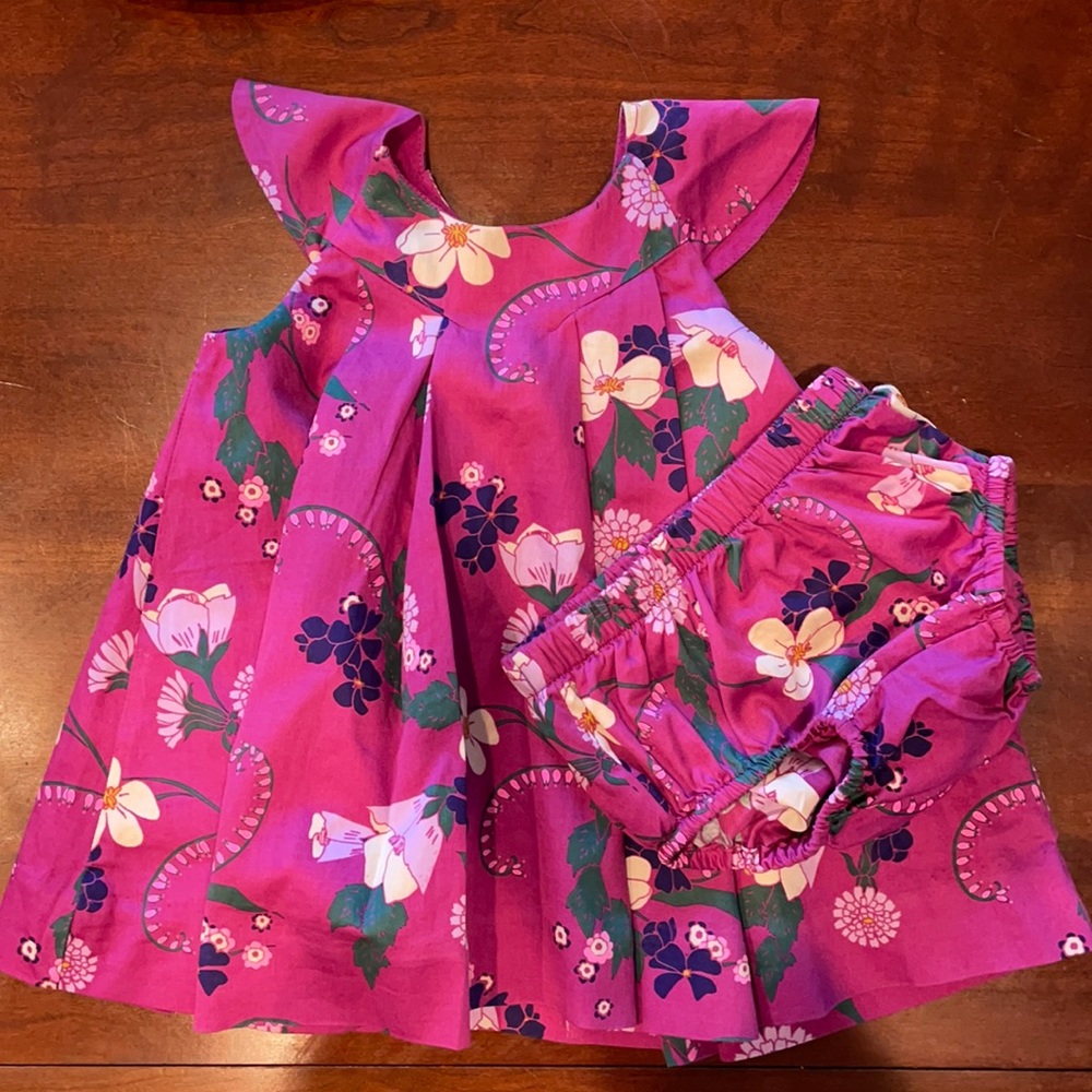 Tea collection floral baby dress